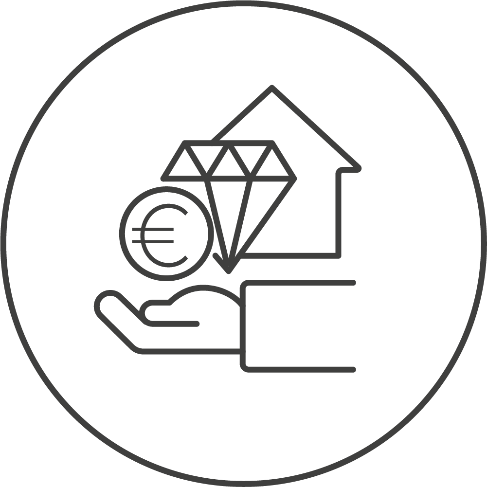 Icon of a valuable house