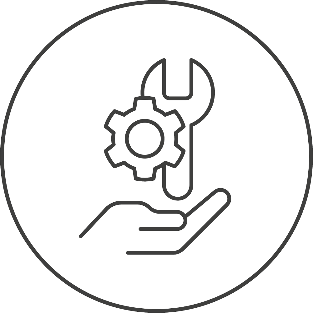 Icon screwdriver and wrench